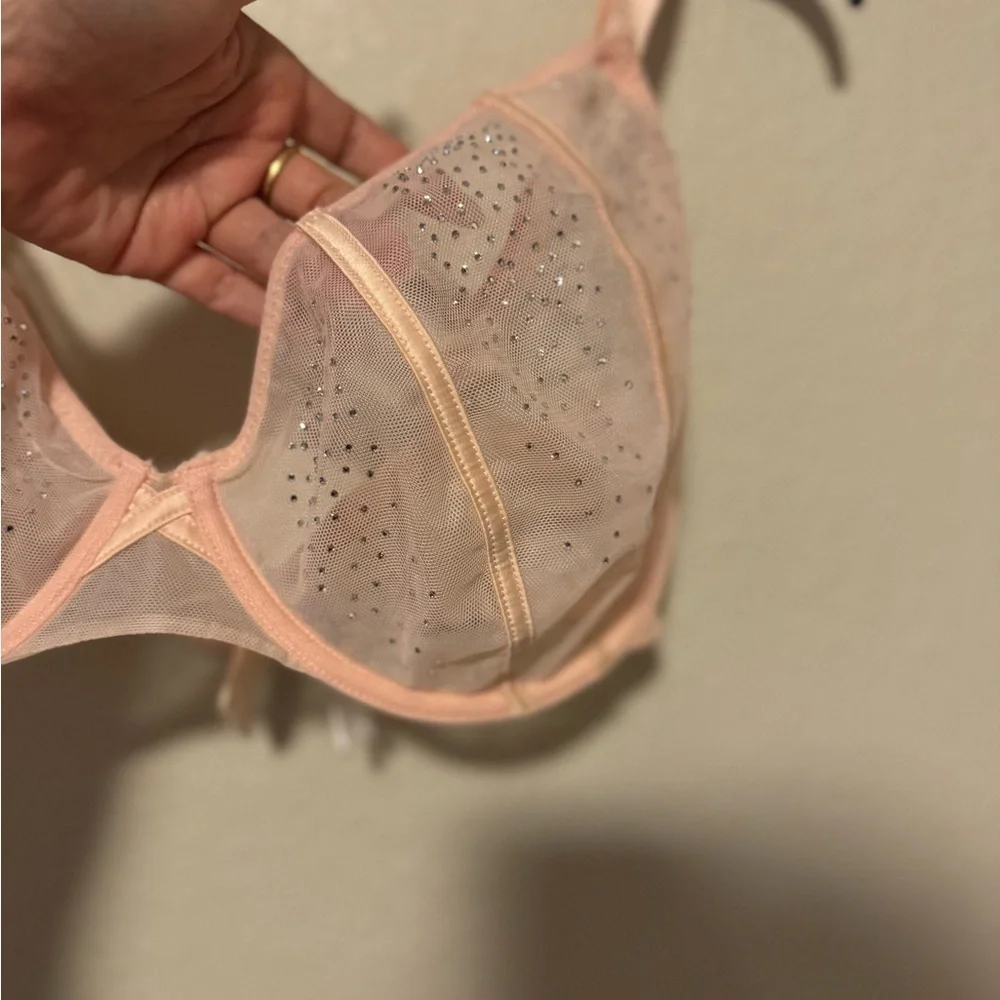 Playful Promises Nola Toffee Diamanté Underwire Bra | US 36I, UK 36G - Picture 5 of 13